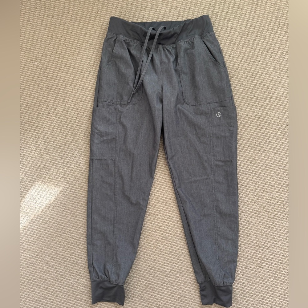 NOT FIGS Luxe Supreme by Allheart Gray Jogger Sweatpants